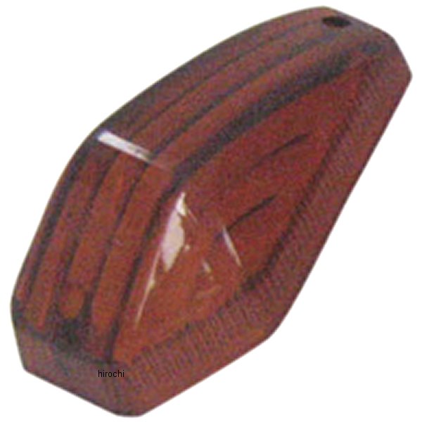 スペアレンズ 汎用 エアロLEDウインカー ストリームラインタイプ 1個 オレンジ