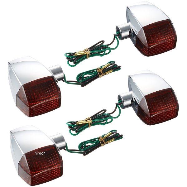 ウインカー 汎用 ユニバーサル ZRタイプ スタンダード シングル球 メッキ/アンバー