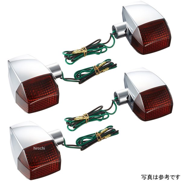 ウインカー 汎用 ユニバーサル ZRタイプ スタンダード シングル球 メッキ/クリアー