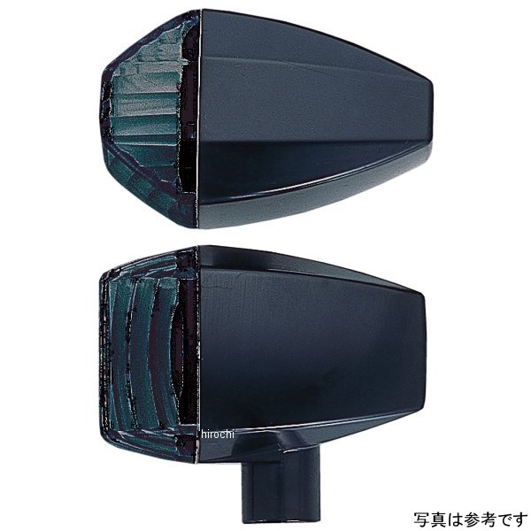 ウインカー 汎用 ユニバーサル ZRタイプ クリスタルカット シングル球 メッキ/スモーク