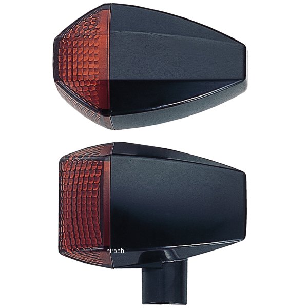 ウインカー 汎用 ユニバーサル ZRタイプ スタンダード ダブル球 黒/アンバー