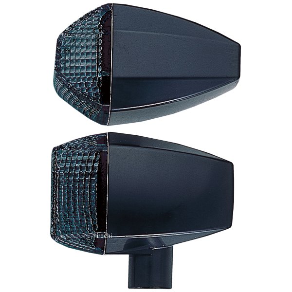 ウインカー 汎用 ユニバーサル ZRタイプ スタンダード ダブル球 黒/スモーク