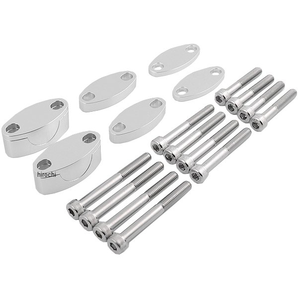 1-1/8インチ(29mm) ハンドルバー ライザーキット アルミ (左右ペア)