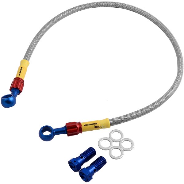 フロントブレーキホース 86年-90年 YSR50、80 青/赤