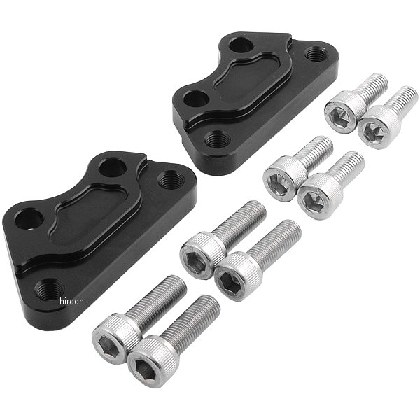 フロントキャリパーサポート ブレンボ40mmピッチ&STDローター径 00年-13年 スポーツスター、ダイナ 黒