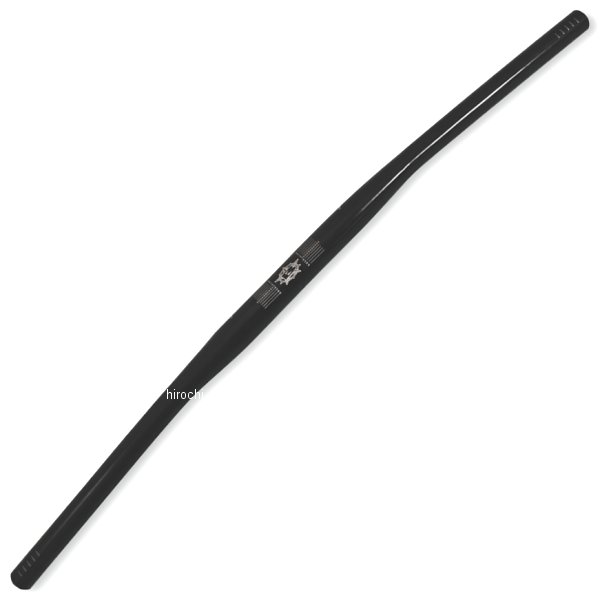 ハンドルバー 幅648mm 4°アルミ 黒