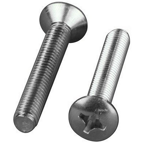 バーエンドリペアパーツ 丸皿+小ネジ M6x40mm 2本入り ステンレス