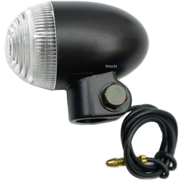 ウインカーランプセット 砲弾 150 丸型 黒/クリア 2個入り