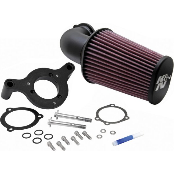 エアクリーナーキット AIR CHARGER 01年-15年 ソフテイル、17年 ダイナ スムース 黒