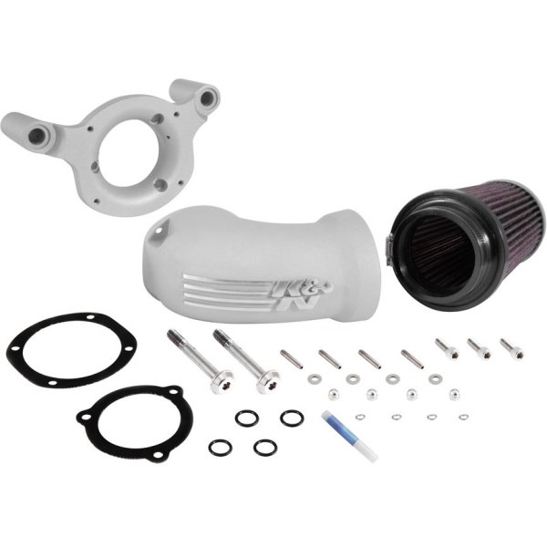 エアクリーナーキット AIR CHARGER 01年-15年 ソフテイル、17年 ダイナ フィン シルバー
