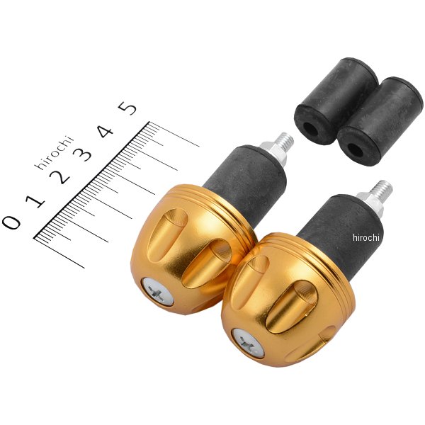 アルミ削り出しサイドキャップ ゴールド Φ7/8インチハンドル用