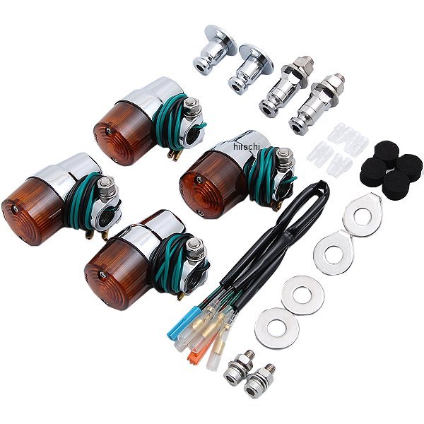 ボルトオンウインカーセット スーパーバイクミニタイプ 14年 CB1100、CB1100EX クローム/オレンジ