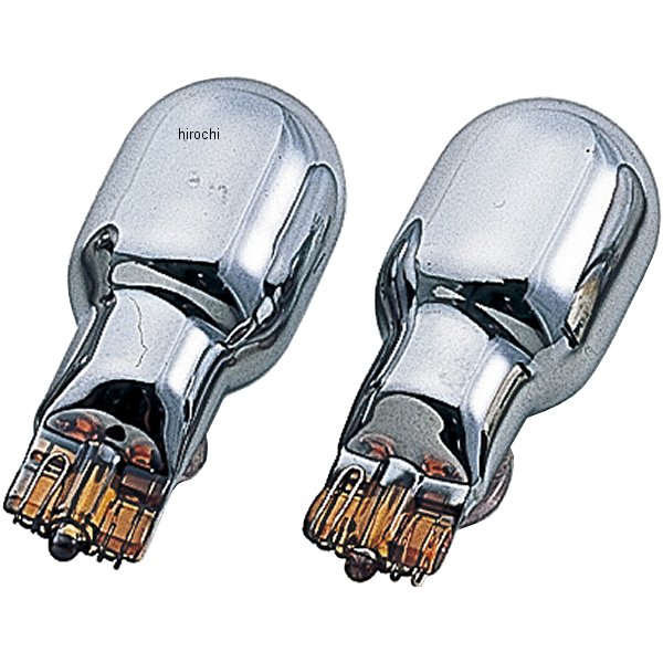 T20 型バルブセット 汎用 12V21W ウェッジバルブ クロームメッキ 1個入り