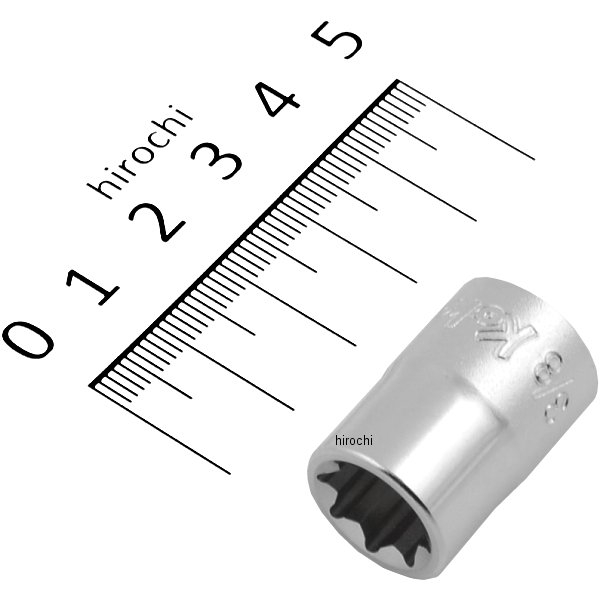 3/8インチsq 2重4角ソケット 3/8インチ