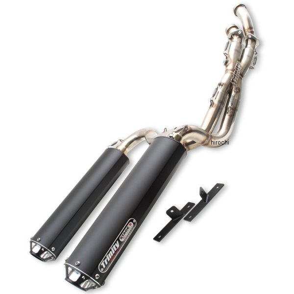 【セール特価】 トリニティー Trinity Racing フルエキゾースト 14年以降 Scrambler1000 アルミ 黒