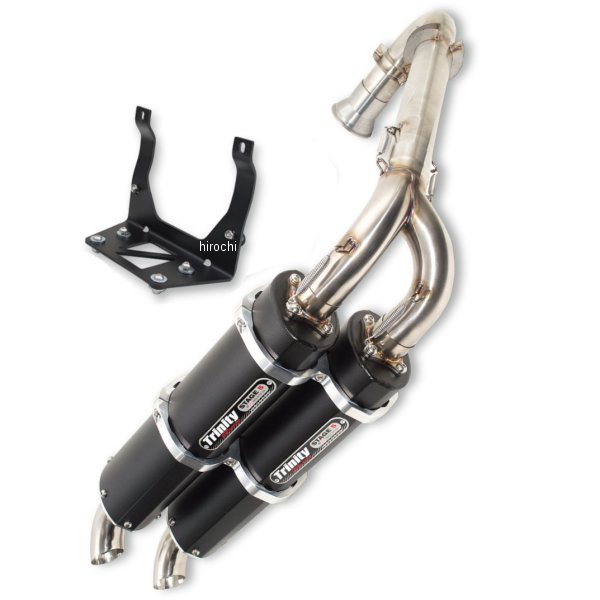 トリニティー Trinity Racing フルエキゾースト 16年以降 Maverick X3 アルミ 黒