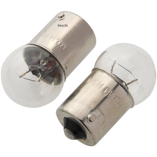 ウインカーバルブ 6V8W クリアー 2個入り