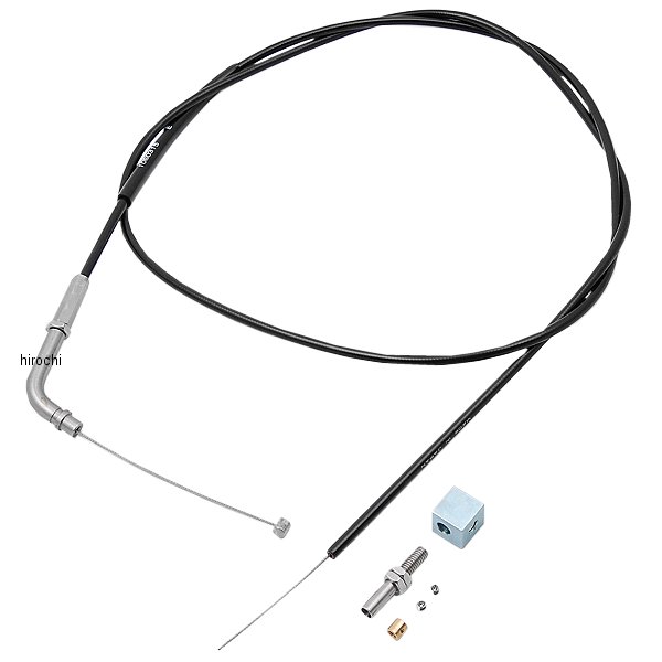 DIYスロットルワイヤー ハイスロットルキットEVO専用 110度角 黒