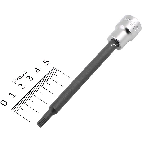 3/8インチsq 3重4角ビットソケット(XZN) 全長120mm M5