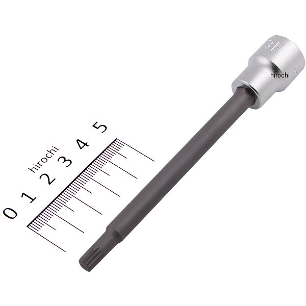 3/8インチsq 3重4角ビットソケット(XZN) 全長120mm M6