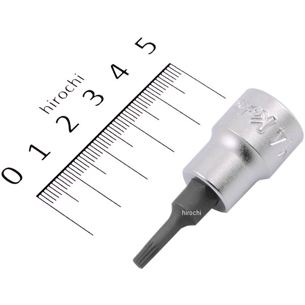 3/8インチsq 3重4角ビットソケット(XZN) 全長50mm M4