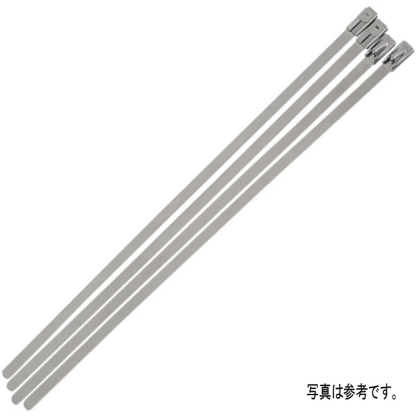 タイラップ ステンレス 0.31インチ x 14インチ シルバー 4本入り