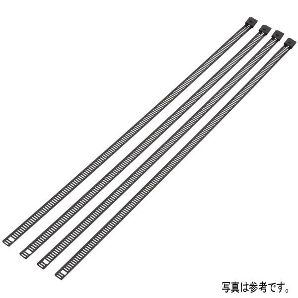 タイラップ ステンレス 0.47インチ x 14インチ 黒 4本入り