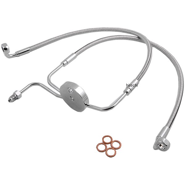 フロント ブレーキライン ロワー 3/8" 10mm/35°00年-03年 FXDX ステンレス