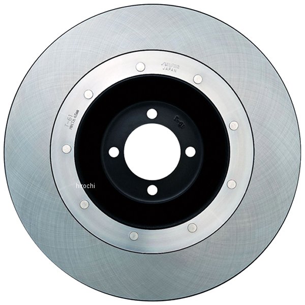 フロント ディスクローター トラッド 296 76年-80年 Z1-R、Z1000、Z750 黒