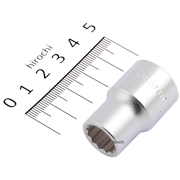 ソケット(12角) 対辺 12mm 長さ 35mm 差込角 12.7mm (1/2インチ)