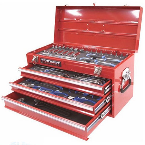 9.5sq メカニックツールセット 59点入り 赤