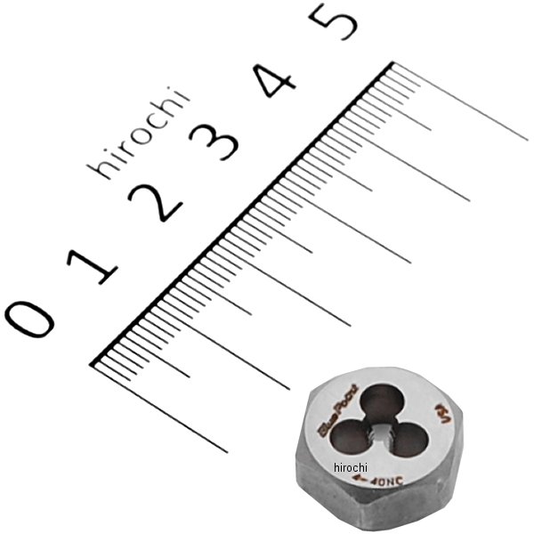 ブルーポイント 機械ネジ 調節不可ダイス 4-40