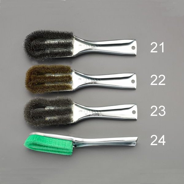 225mm ワイヤーブラシ(PVC製/グリップ付)