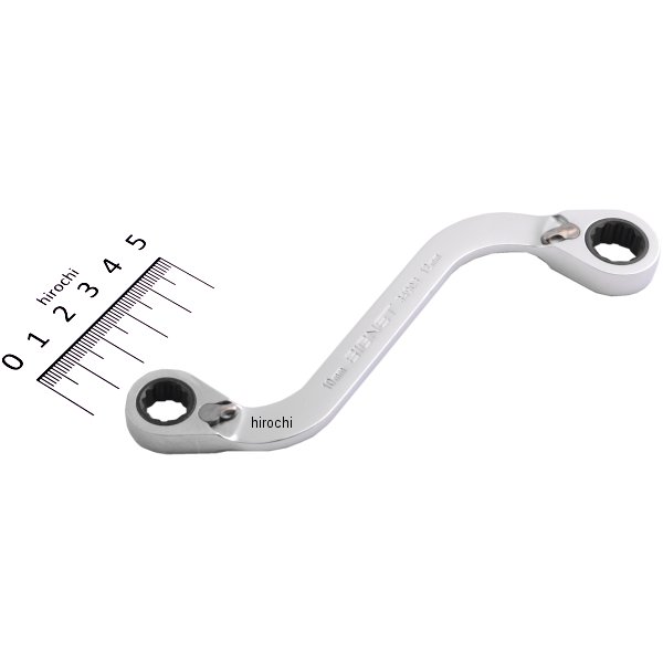 S型リバーシブルギアレンチ 10X12mm