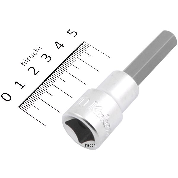 1/2インチsq ヘックスビットソケット 全長75mm 10mm