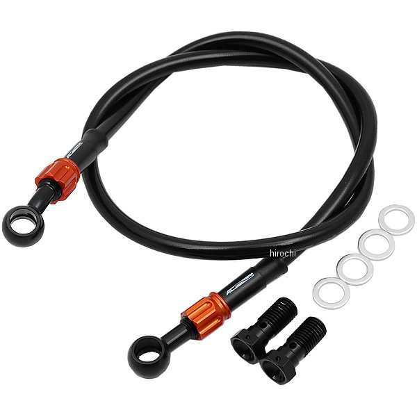 フロントブレーキホース 97年-07年 バリオス2 黒/ゴールド