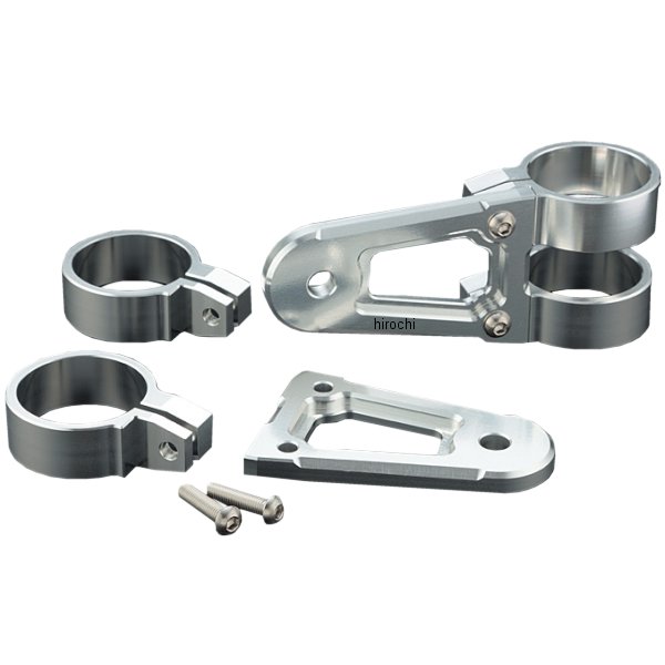 ビレット ヘッドライトステー タイプ1 36mm 汎用 アルミ シルバー