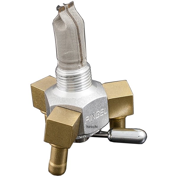 トリプルアウトハイフローガソリンコック レーシング 1/4NPT HEXDESIGN ON&OFF