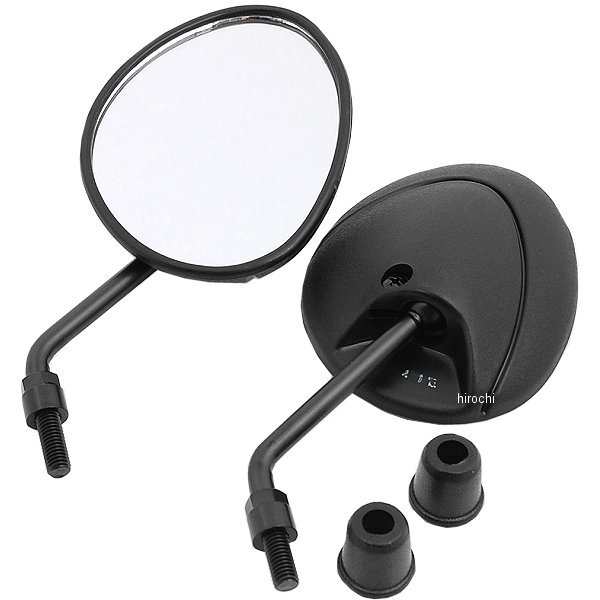 タートルミラー 汎用 M8正/M8正 左右1セット 黒
