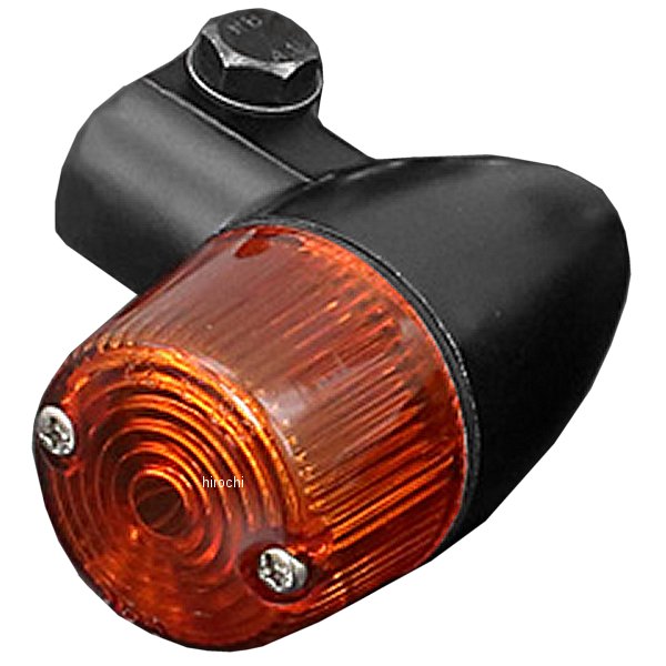 ウインカーランプ 砲弾型35φ 黒/オレンジ 2個入り
