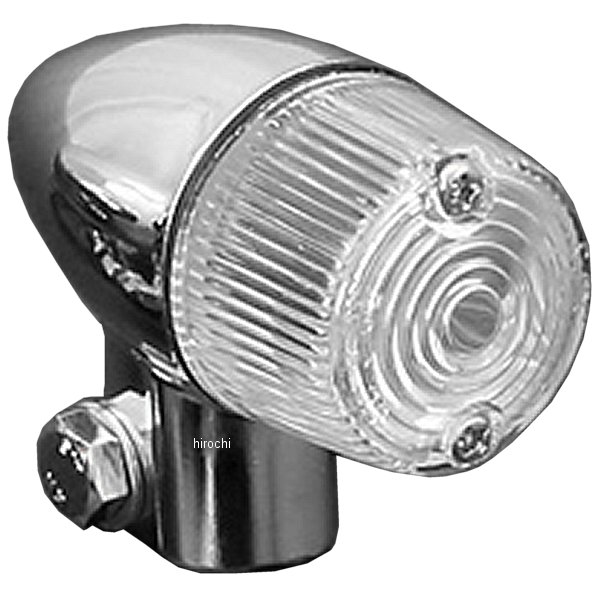 ウインカーランプ 砲弾型35φ メッキ/クリア 2個入り