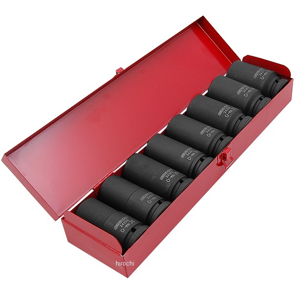 3/4インチ DR 8PCSディープインパクトソケットセット