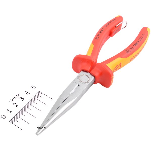 絶縁先長ラジオペンチ落下防止(BK)