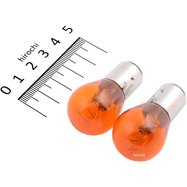 白熱バルブ S25 12V27/8W 2個入り アンバー