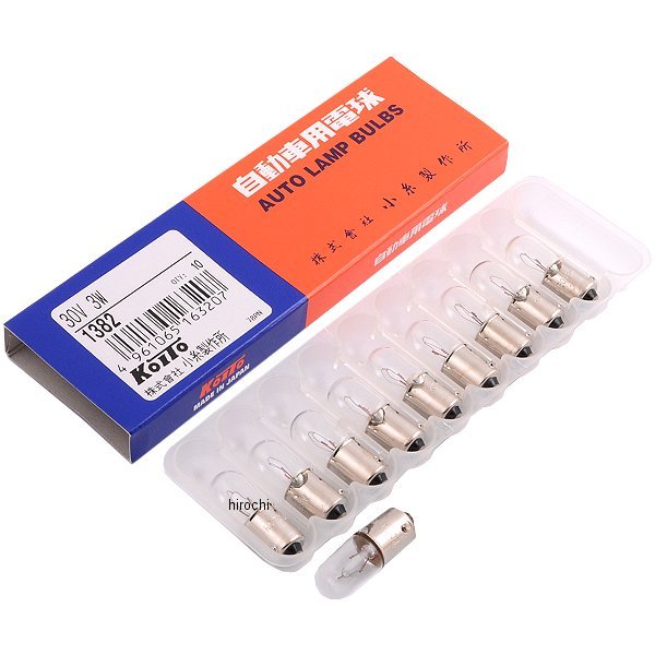 白熱バルブ T10 30V3W 10個入り