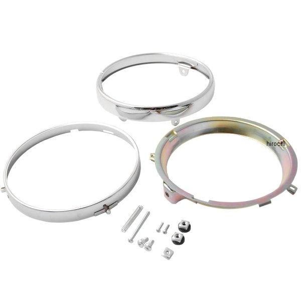 ヘッドライトリムセット リテーナー付き Z、KZ メッキ