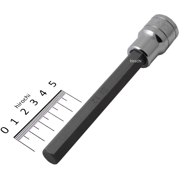 1/2DR 12mm ロングヘックスビットソケット