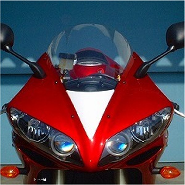 GPスクリーン ノーマルカウル用 04年-06年 YZF-R1 クリア/赤