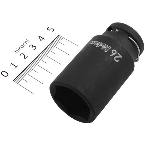 1/2インチsq 薄肉インパクトセミディープソケット 26mm