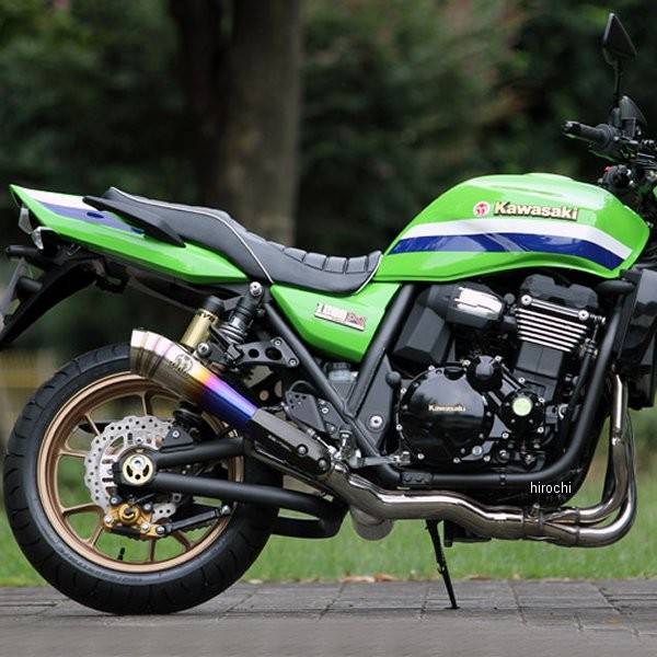 スリップオンマフラー パワーボックス 09年以降 ZRX1200 DAEG チタンブルー